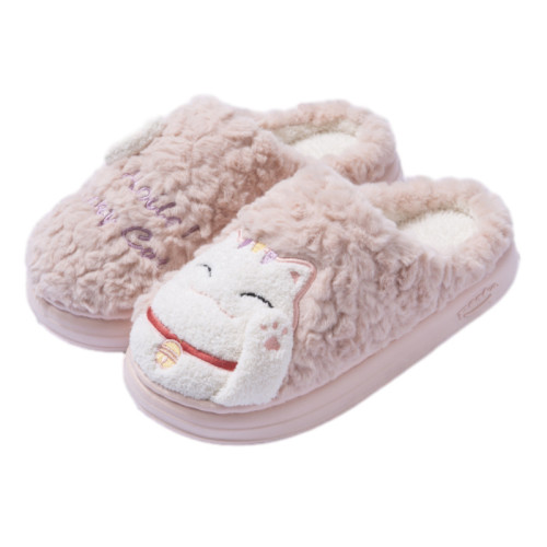 棉拖鞋男士秋冬季家用保暖2024新款家居室內厚底防滑毛絨棉拖女款 棉拖鞋男士秋冬季家用保暖2024新款家居室內厚底防滑毛絨棉拖女款