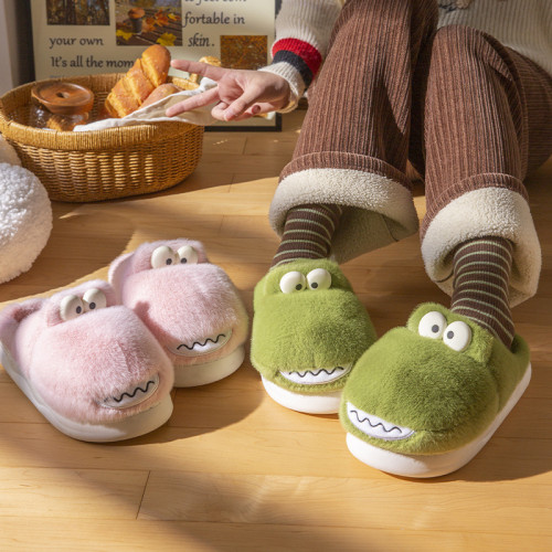 卡通恐龍棉拖鞋男秋冬季2024新款室內防滑保暖情侶家居厚底棉拖女 卡通恐龍棉拖鞋男秋冬季2024新款室內防滑保暖情侶家居厚底棉拖女
