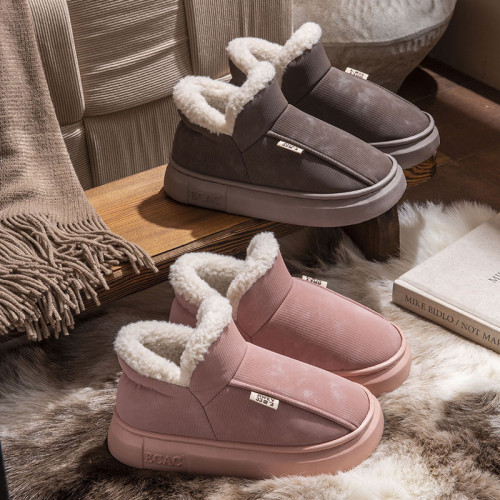 男士棉鞋冬季外穿防滑加厚加絨保暖情侶包跟棉拖鞋女款東北雪地靴 男士棉鞋冬季外穿防滑加厚加絨保暖情侶包跟棉拖鞋女款東北雪地靴