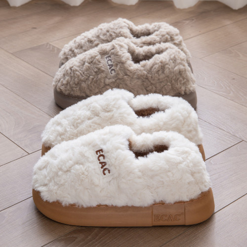 棉拖鞋女士冬季包跟2024新款室內家居防滑厚底毛毛加絨保暖棉鞋男 棉拖鞋女士冬季包跟2024新款室內家居防滑厚底毛毛加絨保暖棉鞋男