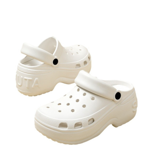 踩屎感洞洞鞋女士拖鞋夏季包頭鞋帶跟外穿女生沙灘鞋eva涼鞋 踩屎感洞洞鞋女士拖鞋夏季包頭鞋帶跟外穿女生沙灘鞋eva涼鞋