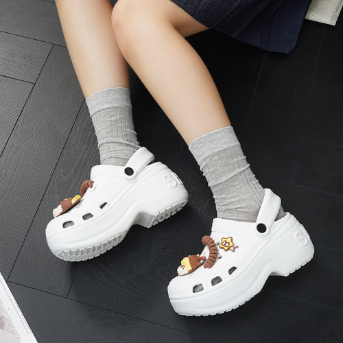 ShuTa厚底增高洞洞鞋CROSS新款人氣外穿辦公室防滑透氣包頭鞋女夏 ShuTa厚底增高洞洞鞋CROSS新款人氣外穿辦公室防滑透氣包頭鞋女夏