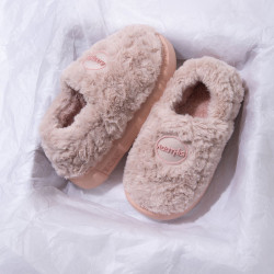 包跟棉拖鞋女士冬季室內居家居月子保暖毛毛絨厚底情侶外穿棉鞋男