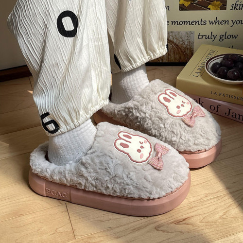 厚底毛毛絨棉拖鞋女秋冬季室內家居保暖2024新款情侶棉拖男士冬天 厚底毛毛絨棉拖鞋女秋冬季室內家居保暖2024新款情侶棉拖男士冬天