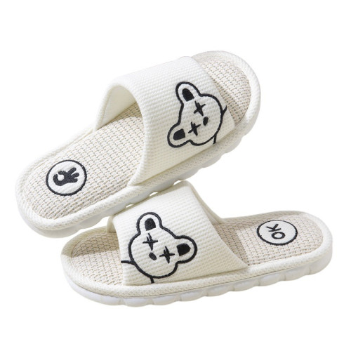 亞麻拖鞋女秋冬季室內家居防滑防臭厚底四季家用棉麻布地板拖鞋男 亞麻拖鞋女秋冬季室內家居防滑防臭厚底四季家用棉麻布地板拖鞋男