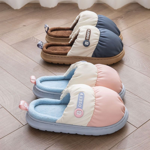 多巴胺棉拖鞋女士秋冬季2024新款室內家居加絨保暖防水外穿棉拖男 多巴胺棉拖鞋女士秋冬季2024新款室內家居加絨保暖防水外穿棉拖男