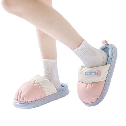 多巴胺棉拖鞋女士秋冬季2024新款室內家居加絨保暖防水外穿棉拖男 多巴胺棉拖鞋女士秋冬季2024新款室內家居加絨保暖防水外穿棉拖男