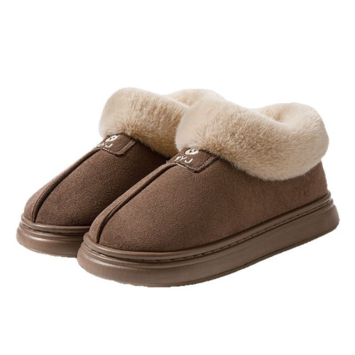 新款麂皮絨棉拖鞋男居家毛口保暖包跟月子鞋防滑雪地靴女潮流 新款麂皮絨棉拖鞋男居家毛口保暖包跟月子鞋防滑雪地靴女潮流