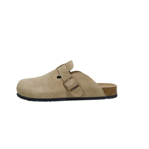 新款復古勃肯鞋夏季外穿釣魚厚底防滑包頭半拖鞋女軟底懶人鞋