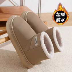 防水棉拖鞋女冬季保暖外穿2024新款加絨加厚高包跟時尚UG雪地靴女