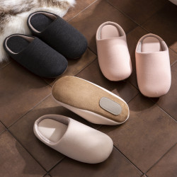 靜音拖鞋女冬季2024新款室內家居防滑地板軟底日式無聲家用棉拖男
