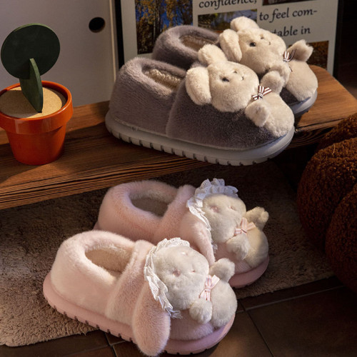 棉拖鞋女款冬季包跟保暖可愛厚底ins少女心洛麗塔情侶外穿棉鞋男 棉拖鞋女款冬季包跟保暖可愛厚底ins少女心洛麗塔情侶外穿棉鞋男