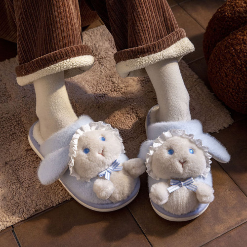 可愛洛麗塔棉拖鞋女冬季新款室內家居保暖卡通ins風學生厚底毛拖 可愛洛麗塔棉拖鞋女冬季新款室內家居保暖卡通ins風學生厚底毛拖