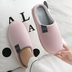 秋冬季棉拖鞋女居家防滑保暖毛拖鞋室內軟底家用毛絨棉拖男冬