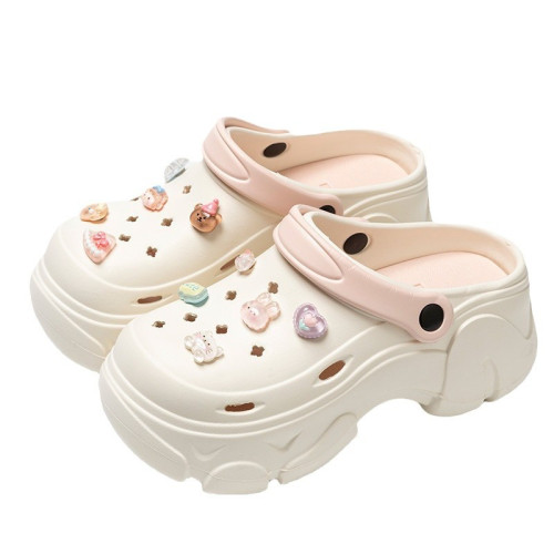 洞洞鞋女款2024新款夏季外穿增高沙灘涼鞋eva防滑防臭厚底涼鞋女 洞洞鞋女款2024新款夏季外穿增高沙灘涼鞋eva防滑防臭厚底涼鞋女