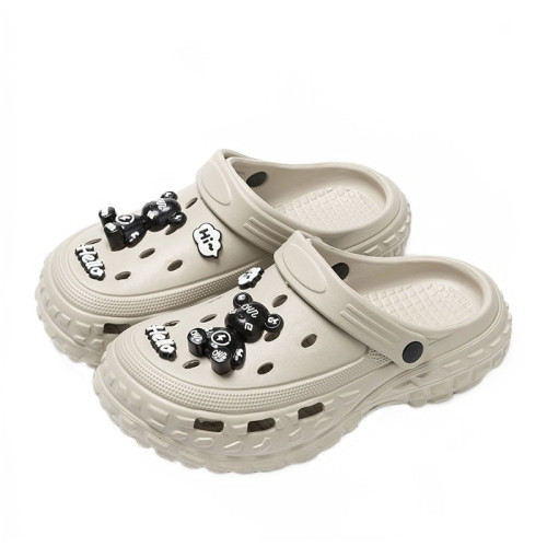 洞洞鞋男款2024新款夏季外穿厚底沙灘防滑防臭eva包頭半涼拖鞋男 洞洞鞋男款2024新款夏季外穿厚底沙灘防滑防臭eva包頭半涼拖鞋男