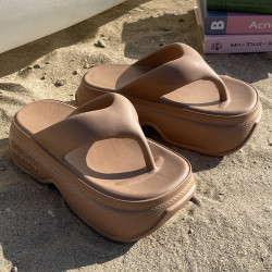 7.0cm厚底人字拖女夏季2024新款網紅時尚增高防滑沙灘涼拖鞋外穿