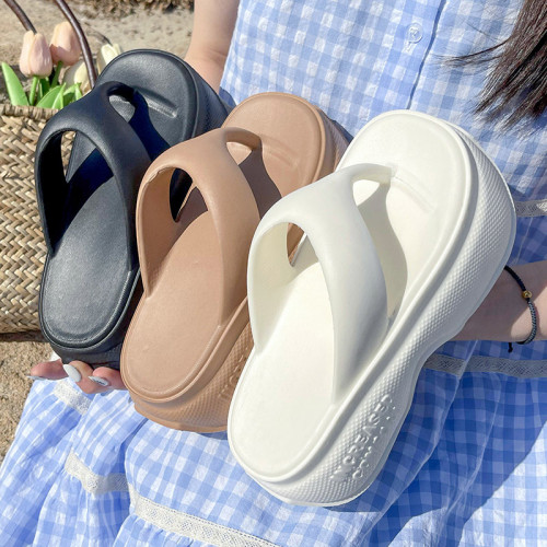 7.0cm厚底人字拖女夏季2024新款網紅時尚增高防滑沙灘涼拖鞋外穿