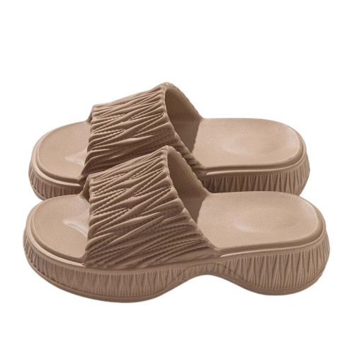 6.0cm踩屎感拖鞋女夏季外穿網紅時尚沙灘eva防滑防臭增高厚底涼鞋