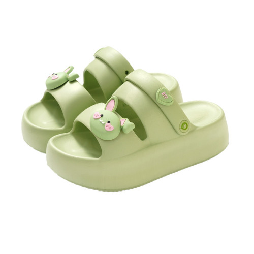 2026新款時尚卡通eva高跟厚底沙灘涼鞋女軟底踩屎感涼拖x