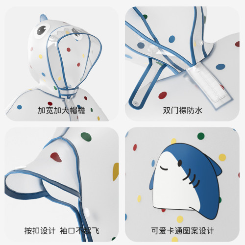 彩虹豆新款卡通鬭篷兒童雨衣防水防雨四季可穿幼兒園小學男女童 彩虹豆新款卡通鬭篷兒童雨衣防水防雨四季可穿幼兒園小學男女童