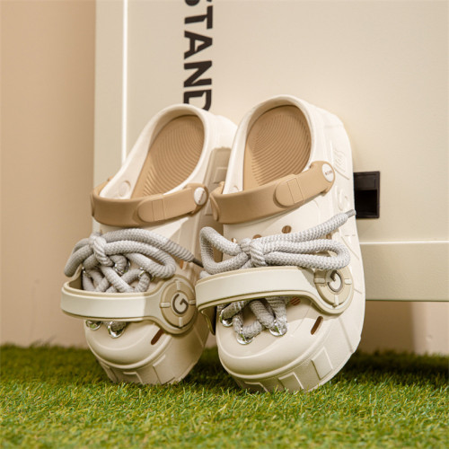 可愛潮流耳機洞洞鞋女士拖鞋夏季包頭鞋個性外穿女生沙灘鞋涼拖鞋 可愛潮流耳機洞洞鞋女士拖鞋夏季包頭鞋個性外穿女生沙灘鞋涼拖鞋