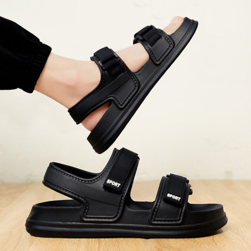 新款男士厚底涼鞋夏季潮牌魔術貼潮流情侶軟底休閒沙灘鞋外運動 新款男士厚底涼鞋夏季潮牌魔術貼潮流情侶軟底休閒沙灘鞋外運動