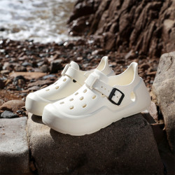 涉水鞋夏季新款增高防滑洞洞鞋女外穿EVA戶外運動鞋ins網紅登山鞋