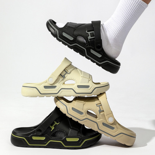 2025新款EVA男士涼鞋夏季外穿沙灘軟底踩屎感室外家居拖鞋男 2025新款EVA男士涼鞋夏季外穿沙灘軟底踩屎感室外家居拖鞋男