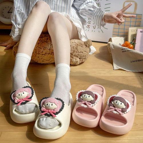 可愛厚底涼拖鞋女2025新款夏季外穿踩屎感ins少女心室內家居防滑 可愛厚底涼拖鞋女2025新款夏季外穿踩屎感ins少女心室內家居防滑