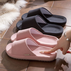 厚底亞麻拖鞋女士日式靜音居家用室內地板防滑情侶棉布麻拖鞋四季