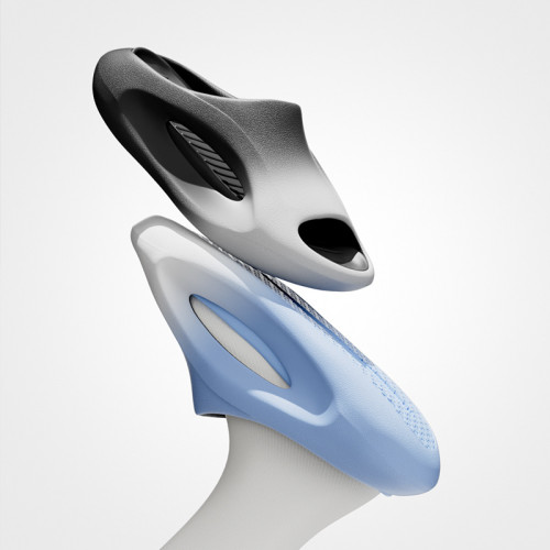 漸變踩屎感拖鞋男士夏季戶外穿運動男款潮流厚底情侶涼拖鞋