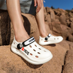 溯谿涉水鞋男款2025夏季兩用運動鏤空洞洞鞋穿防滑包頭沙灘涼鞋男