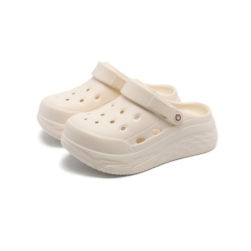 夏季洞洞鞋女款防滑沙灘戶外厚底包頭踩屎感時尚百搭廠 家 夏季洞洞鞋女款防滑沙灘戶外厚底包頭踩屎感時尚百搭廠 家