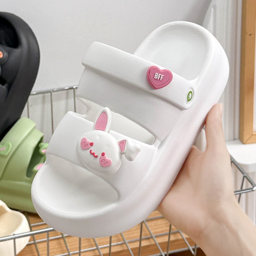 2025新款時尚卡通eva高跟厚底沙灘涼鞋女軟底踩屎感涼拖可愛拖鞋