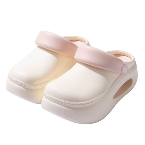 厚底踩屎感洞洞鞋女夏季外穿防滑耐磨增高海邊沙灘兩穿包頭涼拖鞋 厚底踩屎感洞洞鞋女夏季外穿防滑耐磨增高海邊沙灘兩穿包頭涼拖鞋