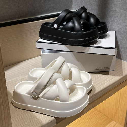 羅馬ins網紅涼鞋女夏季時尚外穿踩屎感厚底增高兩穿沙灘涼拖鞋女 羅馬ins網紅涼鞋女夏季時尚外穿踩屎感厚底增高兩穿沙灘涼拖鞋女