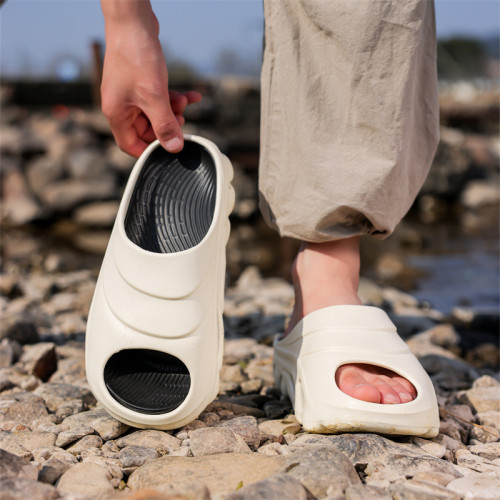 踩屎感厚底EVA男士拖鞋 網紅爆款運動軟底防臭防滑耐磨情侶一字拖 踩屎感厚底EVA男士拖鞋 網紅爆款運動軟底防臭防滑耐磨情侶一字拖