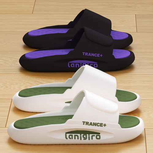 運動拖鞋男士夏季外穿厚底踩屎感家居浴室防滑防臭情侶戶外涼拖鞋