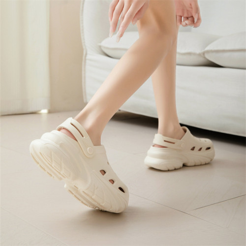 厚底洞洞鞋女夏季外穿增高防滑拖鞋 eva透氣不臭腳耐磨沙灘包頭拖 厚底洞洞鞋女夏季外穿增高防滑拖鞋 eva透氣不臭腳耐磨沙灘包頭拖