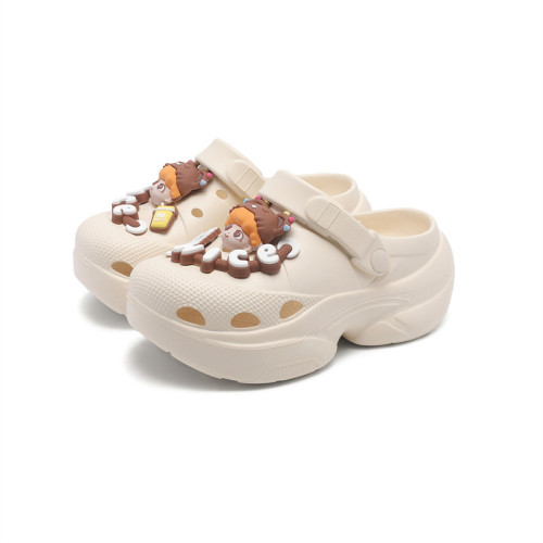 洞洞鞋女夏季外穿增高百搭包頭拖EVA戶外防滑耐磨涼拖鞋 洞洞鞋女夏季外穿增高百搭包頭拖EVA戶外防滑耐磨涼拖鞋