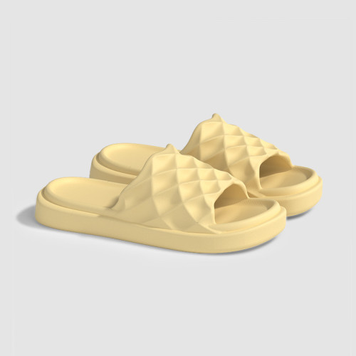 卡通華夫餅拖鞋女士夏季室內居家用踩屎感軟底防滑eva洗澡涼拖