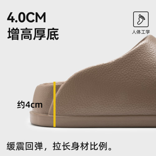 居家廚師鞋女夏季戶外防滑厚底包頭拖鞋室內居家軟底eva穆勒鞋男