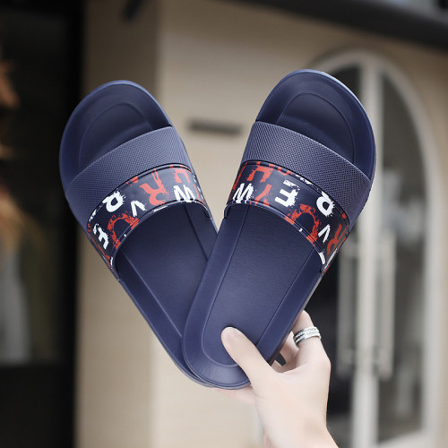 新款夏季一字拖時尚防滑EVA拖鞋踩屎感厚底舒適透氣沙灘涼拖鞋