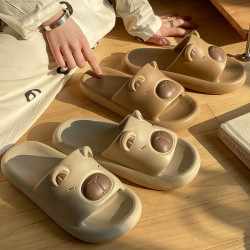 兒童拖鞋夏季男童室內防滑家居洗澡男孩大童可愛軟底親子涼拖女童