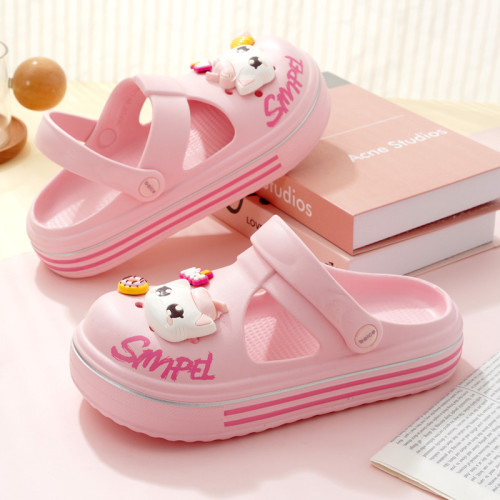 女士瑪麗珍拖鞋增高防滑透氣耐磨柔軟EVA洞洞鞋外穿包頭涼拖 女士瑪麗珍拖鞋增高防滑透氣耐磨柔軟EVA洞洞鞋外穿包頭涼拖