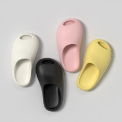 芒果簡約拖鞋女夏季2024新款室內家居家軟底一字拖eva涼拖鞋女士