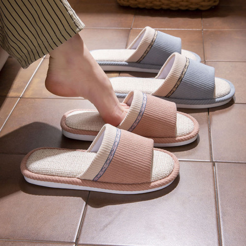 四季亞麻拖鞋男女室內家用軟底防滑情侶居家地板棉麻吸汗靜音春款 四季亞麻拖鞋男女室內家用軟底防滑情侶居家地板棉麻吸汗靜音春款