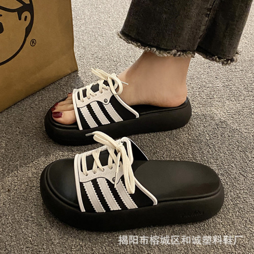 網紅EVA厚底一字拖鞋女外穿2024夏季新款韓版百搭時尚沙灘涼拖鞋 網紅EVA厚底一字拖鞋女外穿2024夏季新款韓版百搭時尚沙灘涼拖鞋