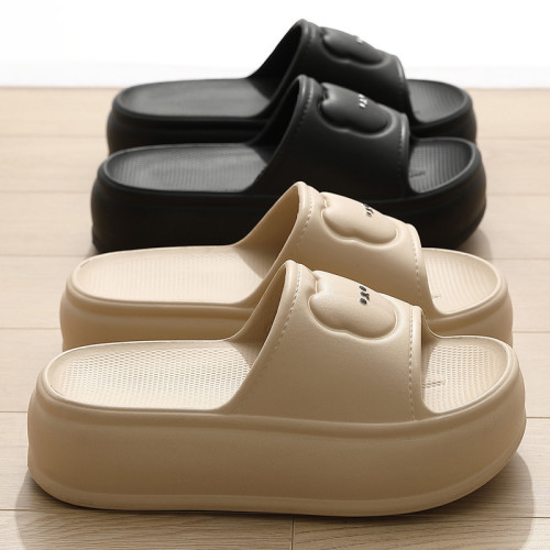 厚底eva拖鞋女士夏季外穿可愛小熊室內家居防滑踩屎感涼拖鞋